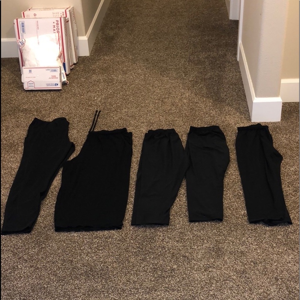 Black Target flowy pants LOT